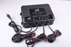 3 Bank Lithium & AGM Marine Waterproof Battery Charger